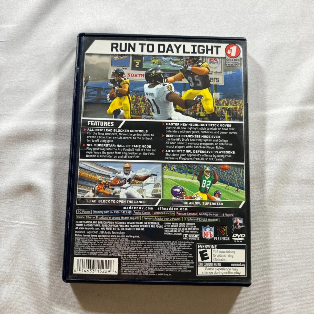 EA Sports Madden NFL 07 Sony PlayStation 2 PS2 Video Game CIB Shaun Alexander